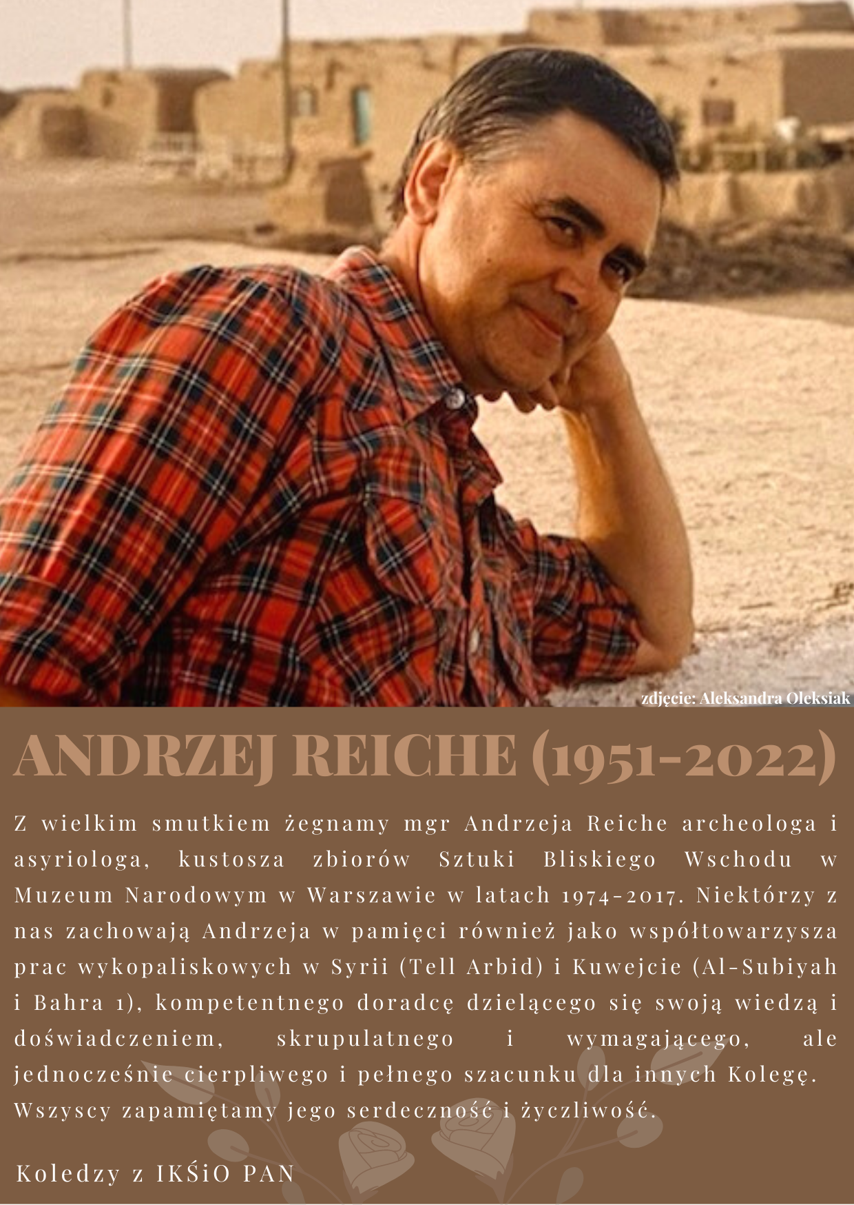 Pożegnanie mgr Andrzeja Reiche 2